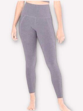Beyond Yoga Spacedye Out Of Pocket High Waisted Midi Legging Heather Purple